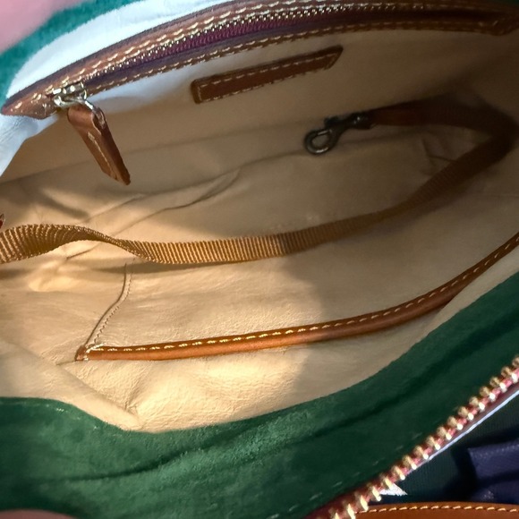 Women's Dooney Bourke Leather Florentine Small Cassidy Crossbody Natural NEW - Picture 8 of 12